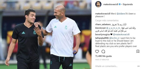 Emotivas palabras: Así se despidieron de Zidane los jugadores del Real Madrid en sus redes sociales