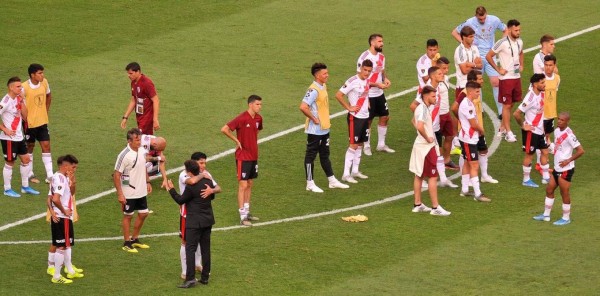 Marcelo Gallardo rompe a llorar tras perder la final de la Copa Libertadores ante Flamengo