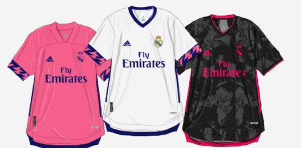 Así serán las tres nuevas camisetas del Real Madrid para la temporada 2020/21