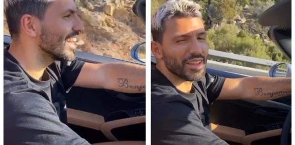 Con música de Maluma y un Porshe de lujo: Kun Agüero y sus vacaciones por Cerdeña
