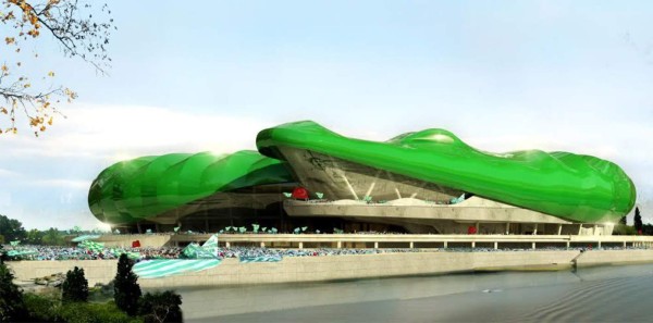 ¡INCREÍBLE! El imponente estadio turco que tiene forma de cocodrilo