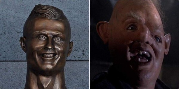 MEMES: Estatua de Cristiano en aeropuerto desata burlas en todo el mundo