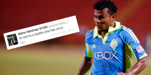 Mario Martínez ve muy cerca su regreso al Seattle Sounders