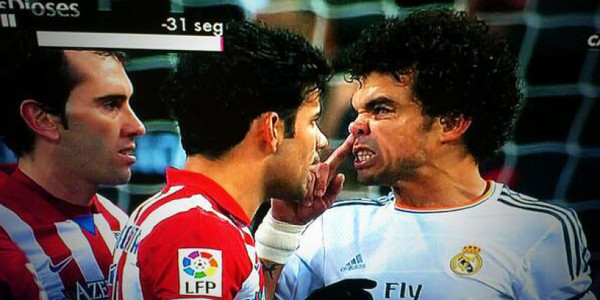 El desagradable gesto de Pepe a Diego Costa