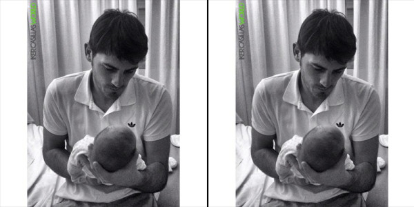 Iker Casillas muestra primera imagen con su hijo Martín