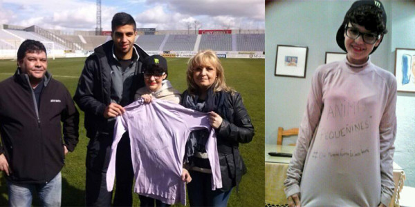 Jona regaló su camiseta a niña con cáncer
