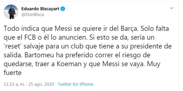 ''Le tocaron a Suárez y hoy avisa que se quiere ir del Barcelona'': la reacción de los periodistas ante la eventual marcha de Messi