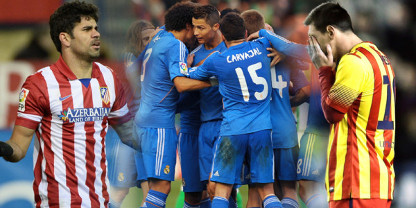 Empates del Atlético y Barcelona dan vida al Real Madrid