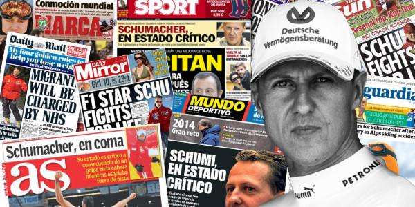 El mundo pendiente de Michael Schumacher