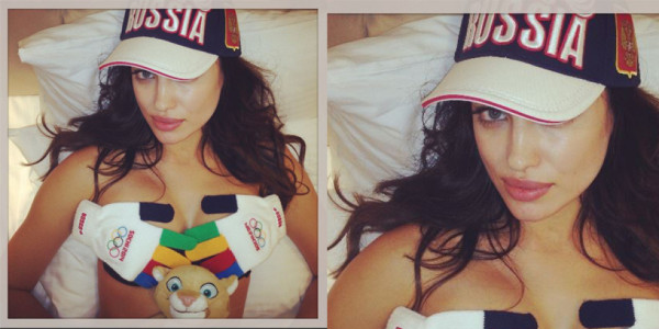 Con sensual foto, Irina Shayk envía su apoyo a Rusia.