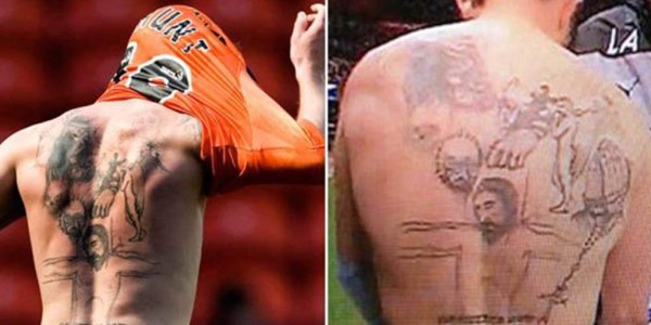 ¡Horribles! Los tatuajes más feos en el mundo del fútbol