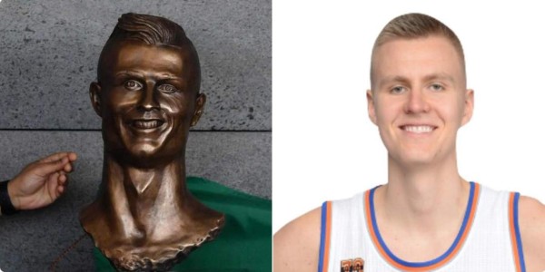 MEMES: Estatua de Cristiano en aeropuerto desata burlas en todo el mundo