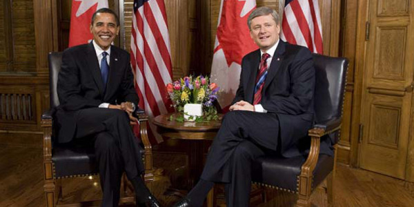 Obama y Harper se apuestan caja de cervezas ante duelos de hockey