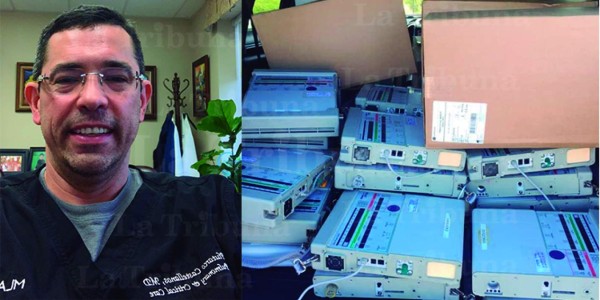 Llegan a Honduras respiradores donados por ex nadador para la lucha contra el coronavirus