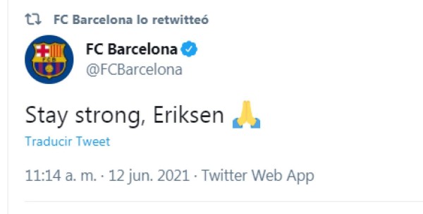 Los mensajes luego de que Eriksen cayera fulminado en pleno partido de la Euro: ¡No, por Dios!