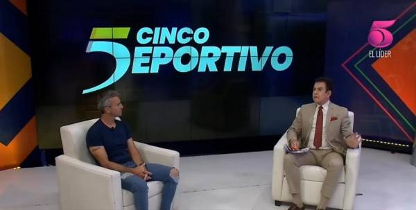 Pablo Lavallén fue invitado por el ingeniero Salvador Nasralla a Cinco Deportivo.