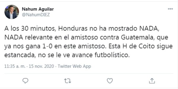 Las críticas hacia Fabián Coito tras perder ante Guatemala: 'Ridículo lo de la Selección”