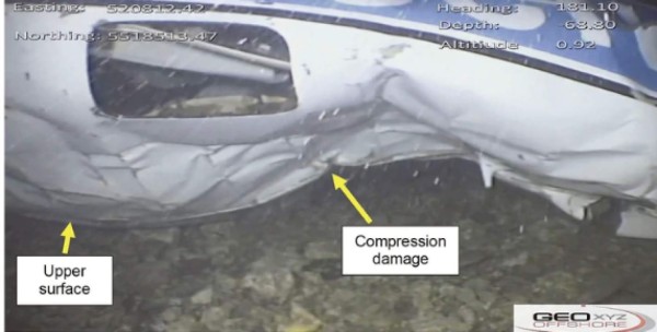 Caso Emiliano Sala: Revelan nuevas fotos de cómo quedó la aeronave del argentino bajó el mar&nbsp;&nbsp;