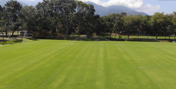 ¡Una mesa de billar! Es considerada como una de las mejores canchas de grama natural en San Pedro Sula