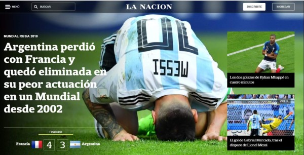 PORTADAS: Así titulan los diarios la eliminación de Argentina de Messi de Rusia 2018