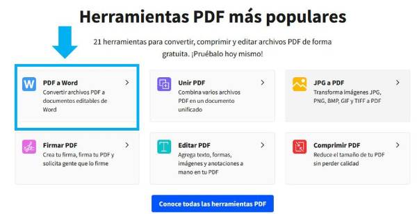 Pasar PDF a Word: Así puedes hacerlo fácilmente online paso a paso
