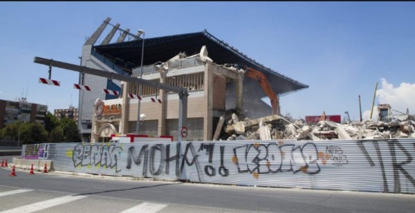 Así desaparece: Las nuevas imágenes de la demolición del estadio Vicente Calderón