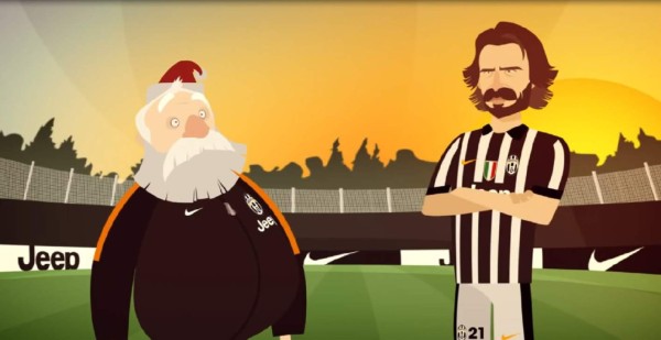 VIDEO: Jugadores de la Juventus entrenan con Santa