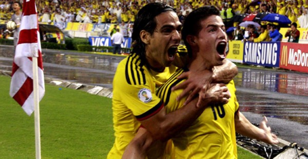James Rodríguez recordó a Falcao en recibimiento a Colombia