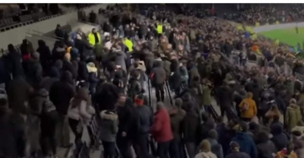 Escándalo: Eric Dier, jugador del Tottenham, sube a la grada y se va a los golpes con un hincha