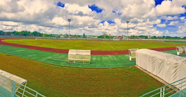 Así luce el estadio Municipal Omnisport en Sinnamary, Guayana Francesa.