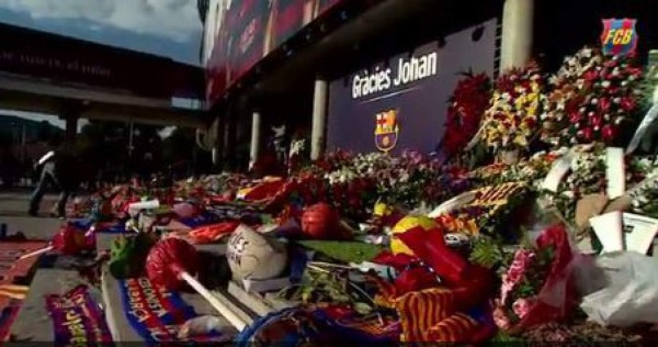 Ambientazo previo en el Camp Nou por el clásico español