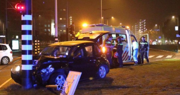 FOTOS: Así fue el fuerte accidente que sufrió Kun Agüero en Holanda