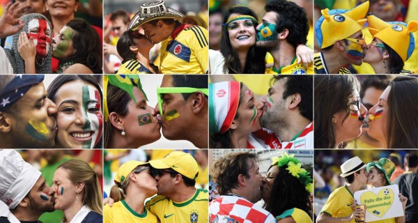 Los Mejores 'BESOS” del Mundial Brasil 2014