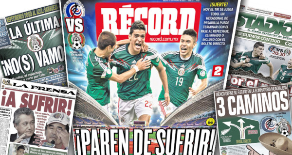 México se aferra a un milagro ante Costa Rica