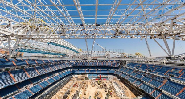 Imágenes históricas del nuevo Bernabéu: Así luce el estadio del Real Madrid; instalado el techo