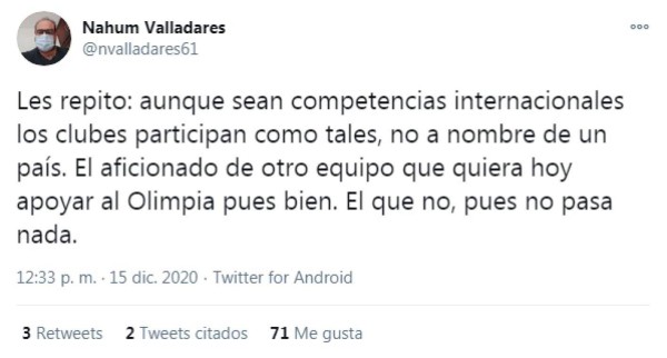 Los comentarios en redes por el Olimpia-Montreal Impact: 'Hoy, todos con el Olimpia”