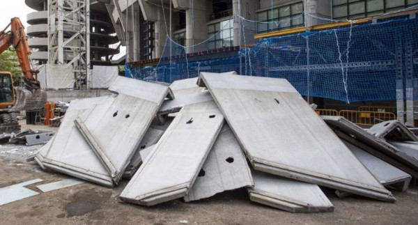Comenzaron a poner el techo retráctil: Así marcha la remodelación del Santiago Bernabéu