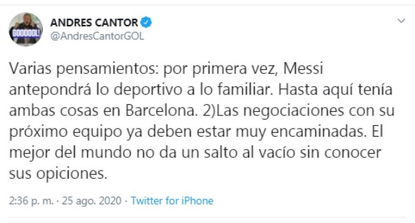 ''Le tocaron a Suárez y hoy avisa que se quiere ir del Barcelona'': la reacción de los periodistas ante la eventual marcha de Messi
