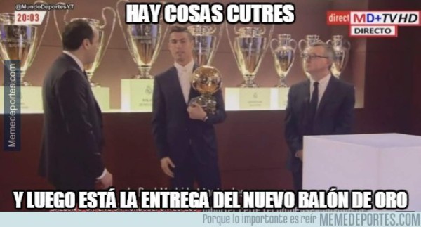 ¡Ni ganando se salva! Los memes ridiculizan a Cristiano Ronaldo tras ganar el Balón de Oro