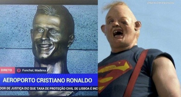 MEMES: Estatua de Cristiano en aeropuerto desata burlas en todo el mundo