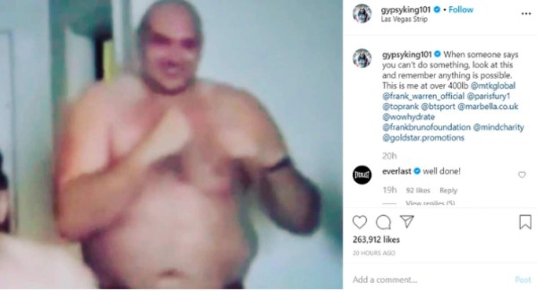 El impresionate cambio físico del boxeador Tyson Fury tras vencer la depresión y el suicidio