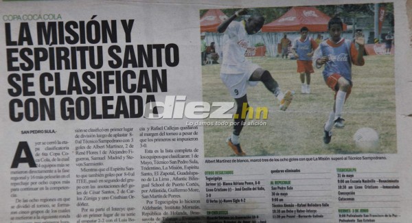 FOTOS: El álbum inédito de Alberth Elis en torneos colegiales