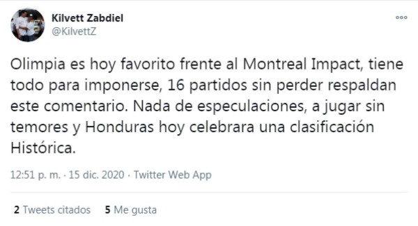 Los comentarios en redes por el Olimpia-Montreal Impact: 'Hoy, todos con el Olimpia”