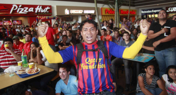 Ambiente en Honduras del clásico Real Madrid-Barcelona