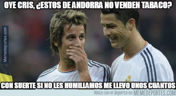 Los mejores memes que dejó la goleada de Portugal a Andorra