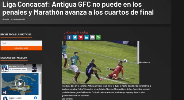 'El verdadero monstruo verde': La prensa internacional tras el sufrido triunfo de Marathón en Liga Concacaf