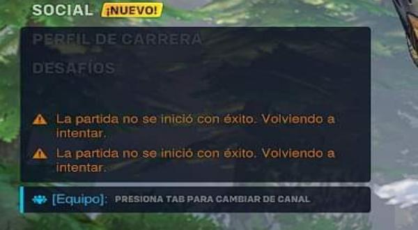 Mensaje de error en PC.