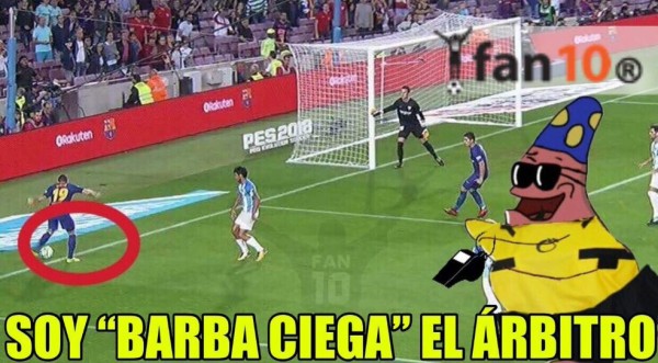 ¡Terribles! Los memes destrozan al Barcelona por un gol ilegal ante el Málaga