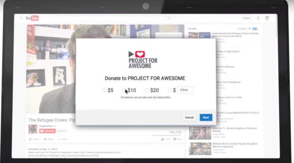Youtube ahora permite hacer donaciones