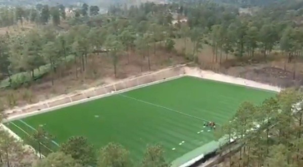 Así es la cancha sintética FIFA Pro en el Proyecto Gol de Siguatepeque